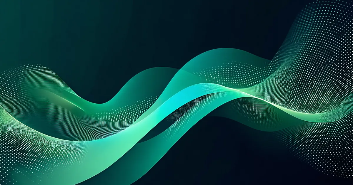 Abstract visualization of a curved Riemannian manifold surface