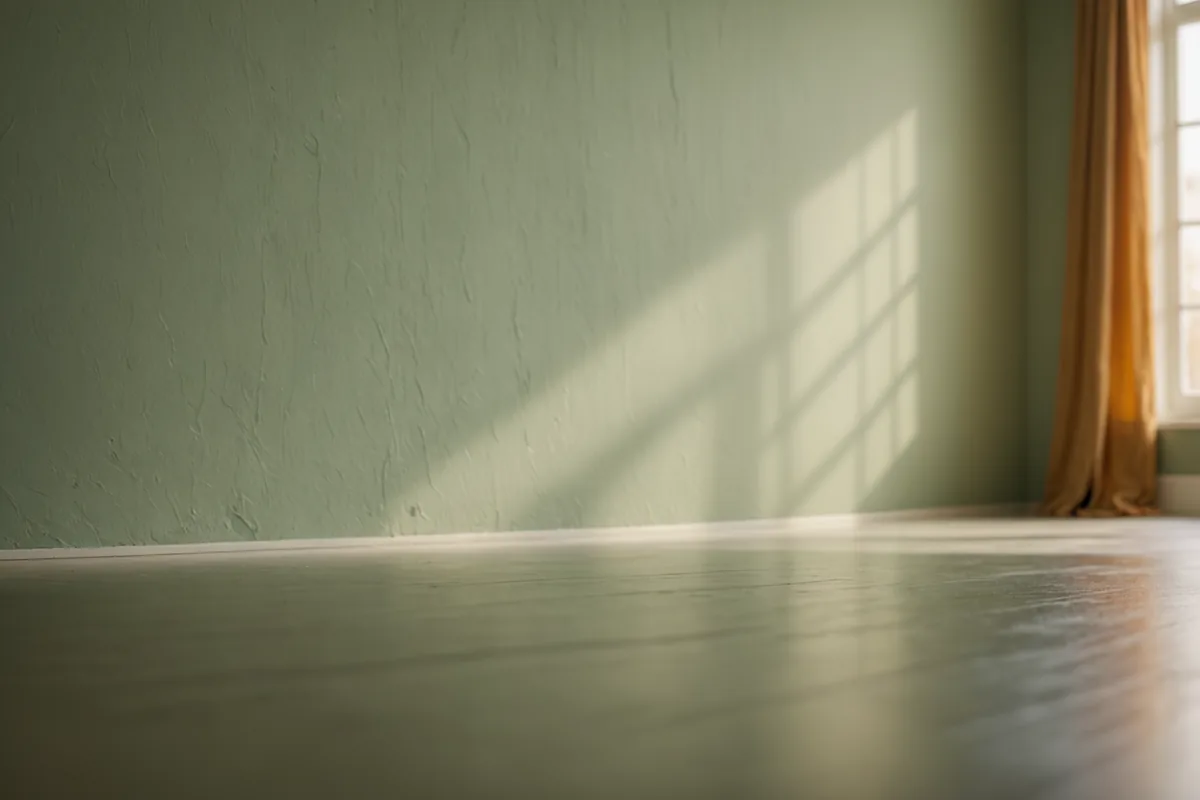 Soft warm light in a quiet room, suggesting a private therapeutic space with calm textures